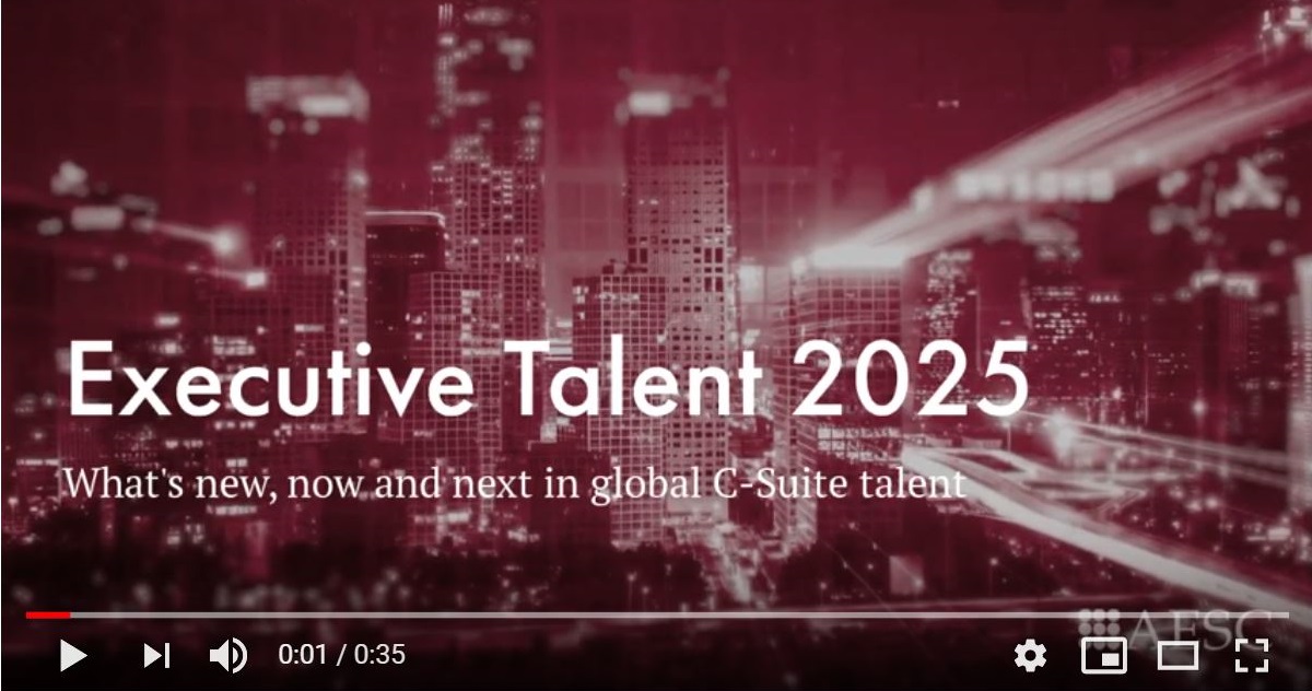 Executive Talent 2025 What's New, Now and Next in Global CSuite