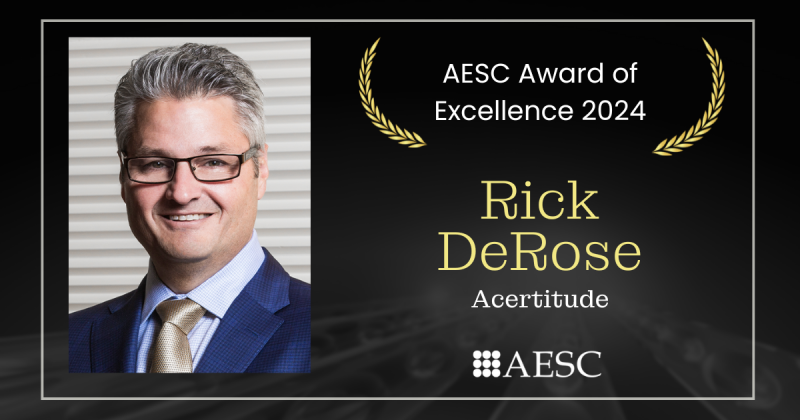 Rick DeRose Awarded for Excellence in Executive Search